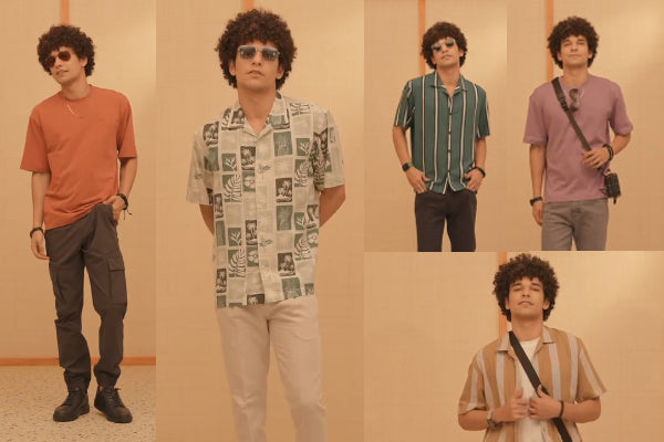 Elevate Your Weekend Look: BasicsLife SS25 Laid-Back Shirt, Tee & Shorts Combo