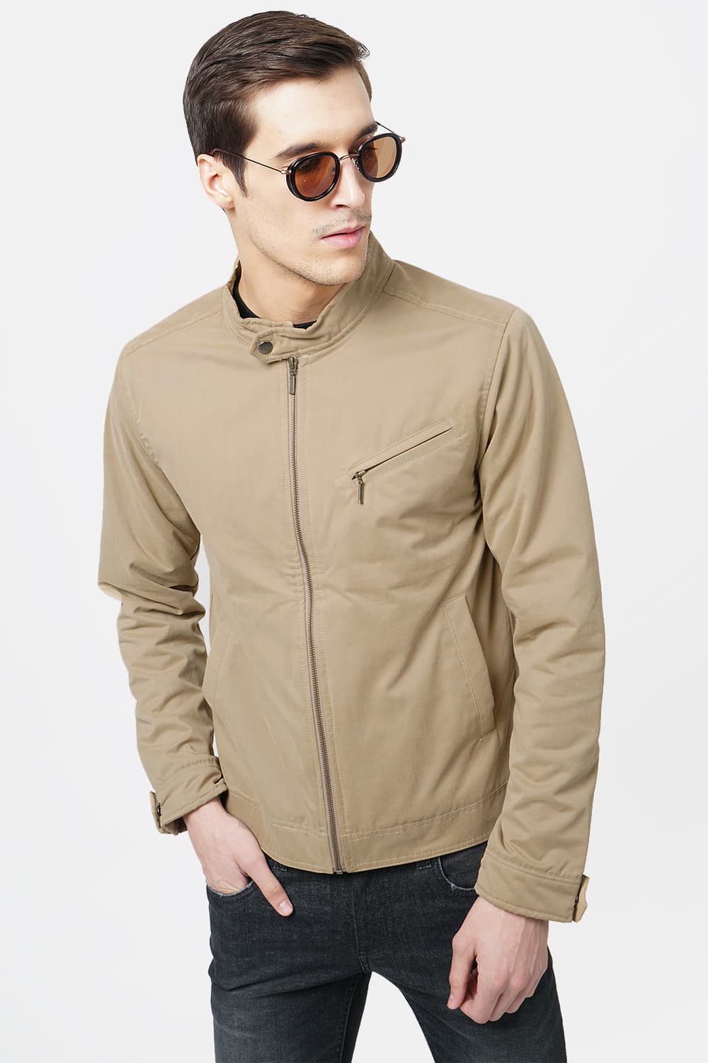 BASICS COMFORT FIT QUILTED WOVEN JACKET