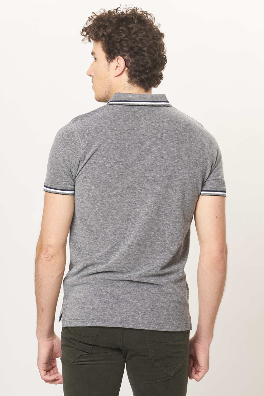 BASICS MUSCLE FIT POLO T.SHIRT