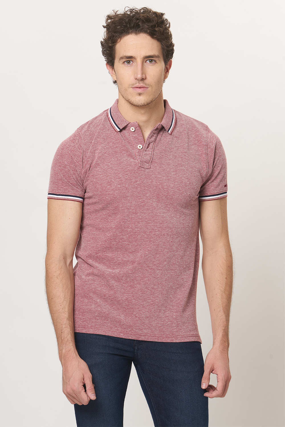 BASICS MUSCLE FIT POLO T.SHIRT