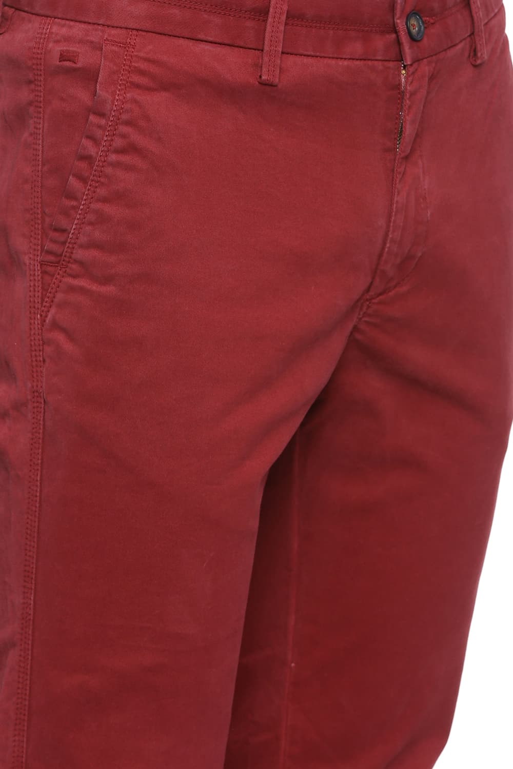 BASICS TAPERED FIT TWILL STRETCH TROUSER