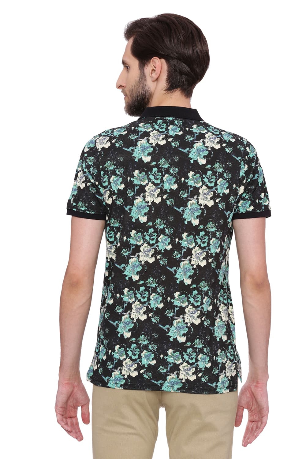 BASICS MUSCLE FIT POLO T SHIRT