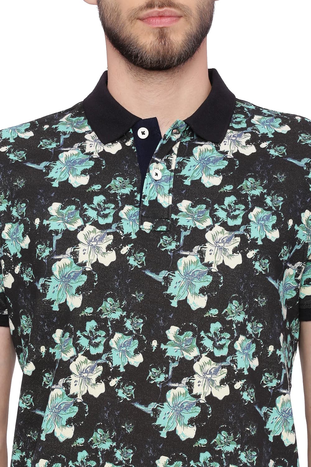 BASICS MUSCLE FIT POLO T SHIRT