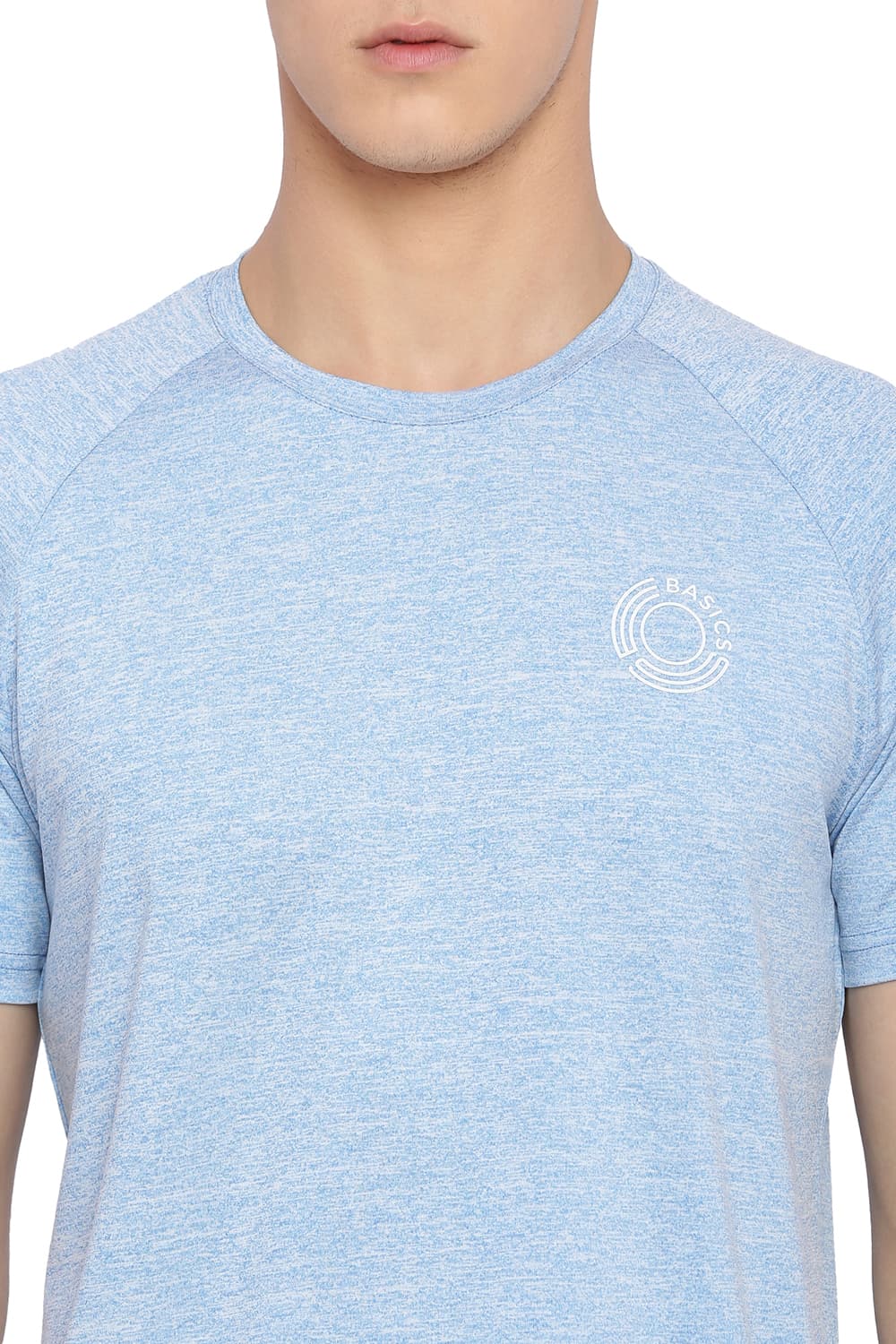 BASICS MUSCLE FIT CREW NECK T SHIRT