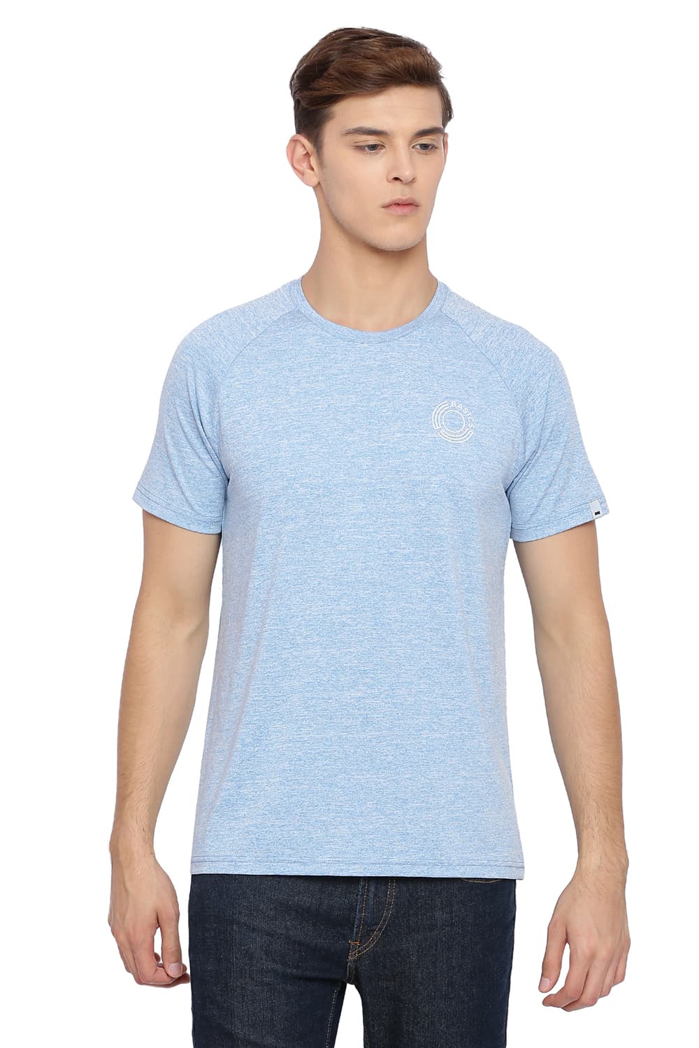 BASICS MUSCLE FIT CREW NECK T SHIRT