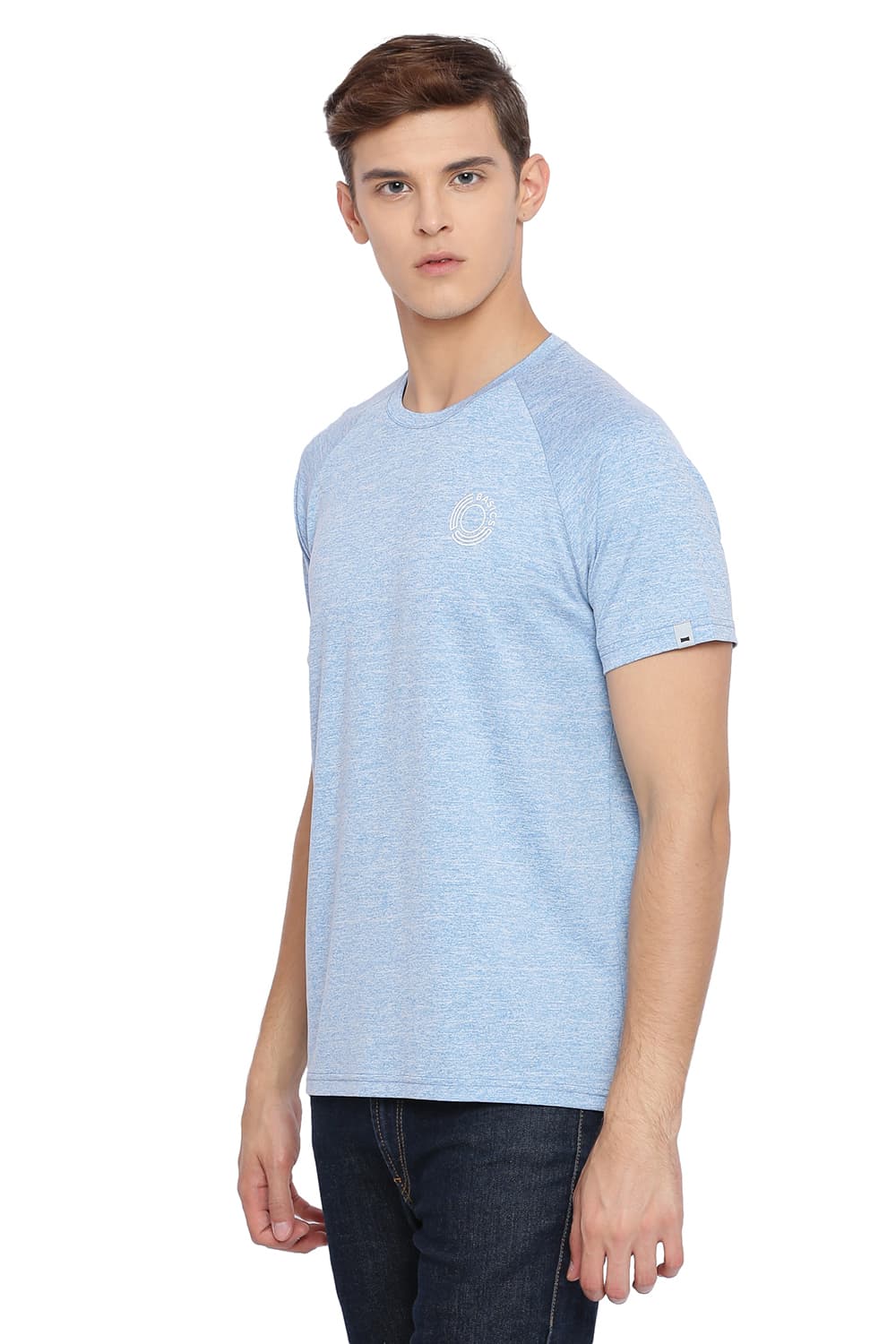 BASICS MUSCLE FIT CREW NECK T SHIRT