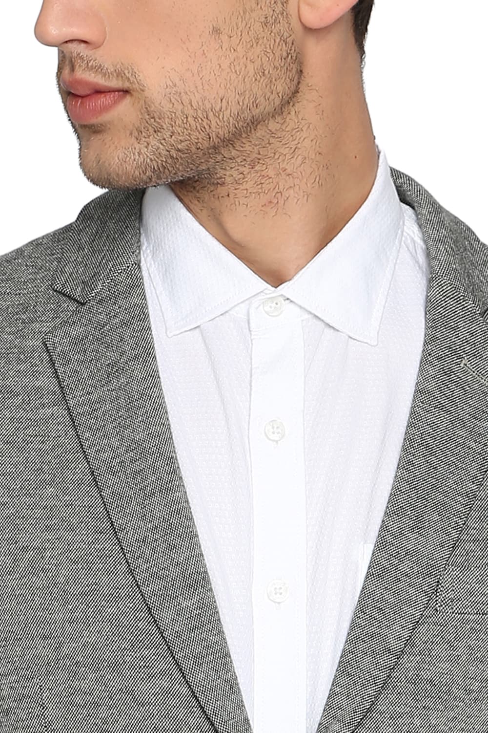 BASICS COMFORT FIT 2 BUTTON KNITTED BLAZER