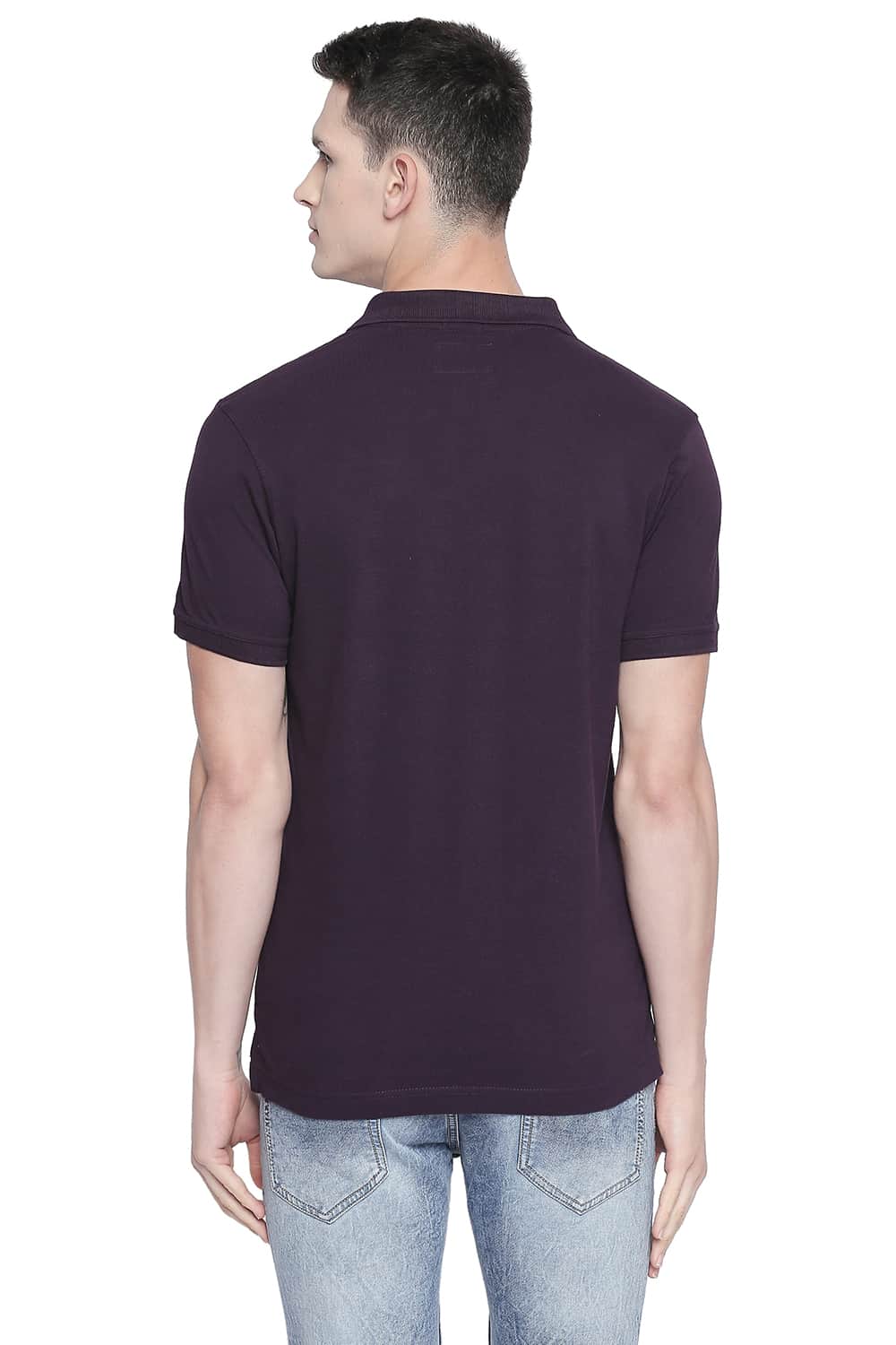 BASICS MUSCLE FIT PIQU POLO T-SHIRT