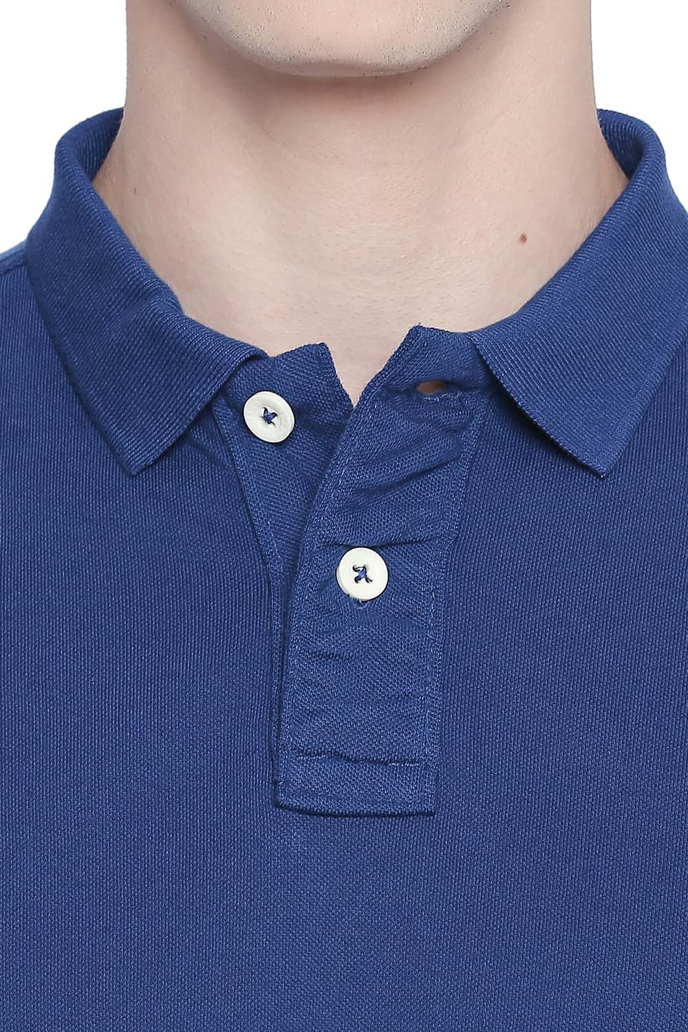 BASICS MUSCLE FIT PIQU POLO T-SHIRT