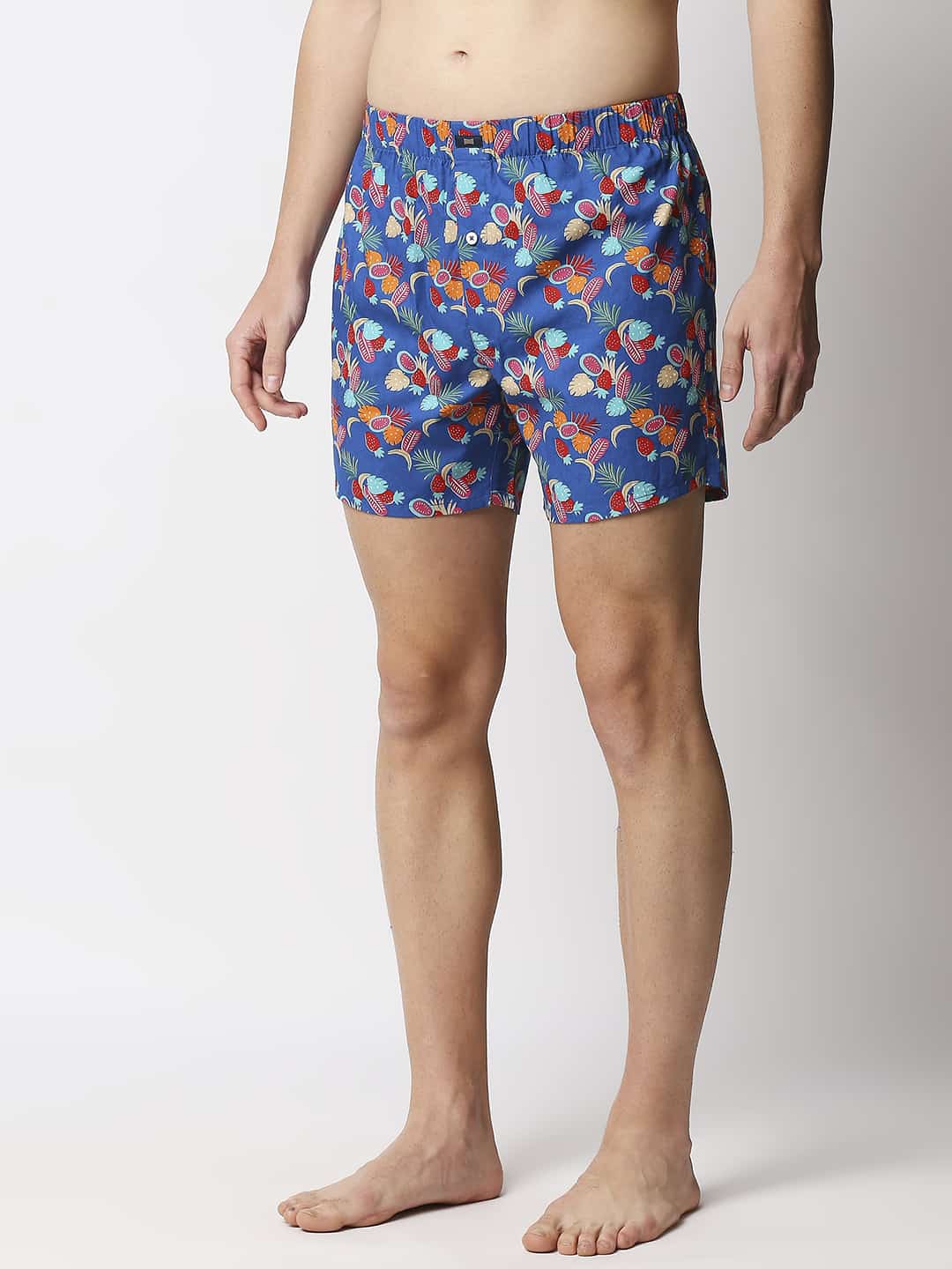 BASICS PRINTED PURE COTTON BOXERS