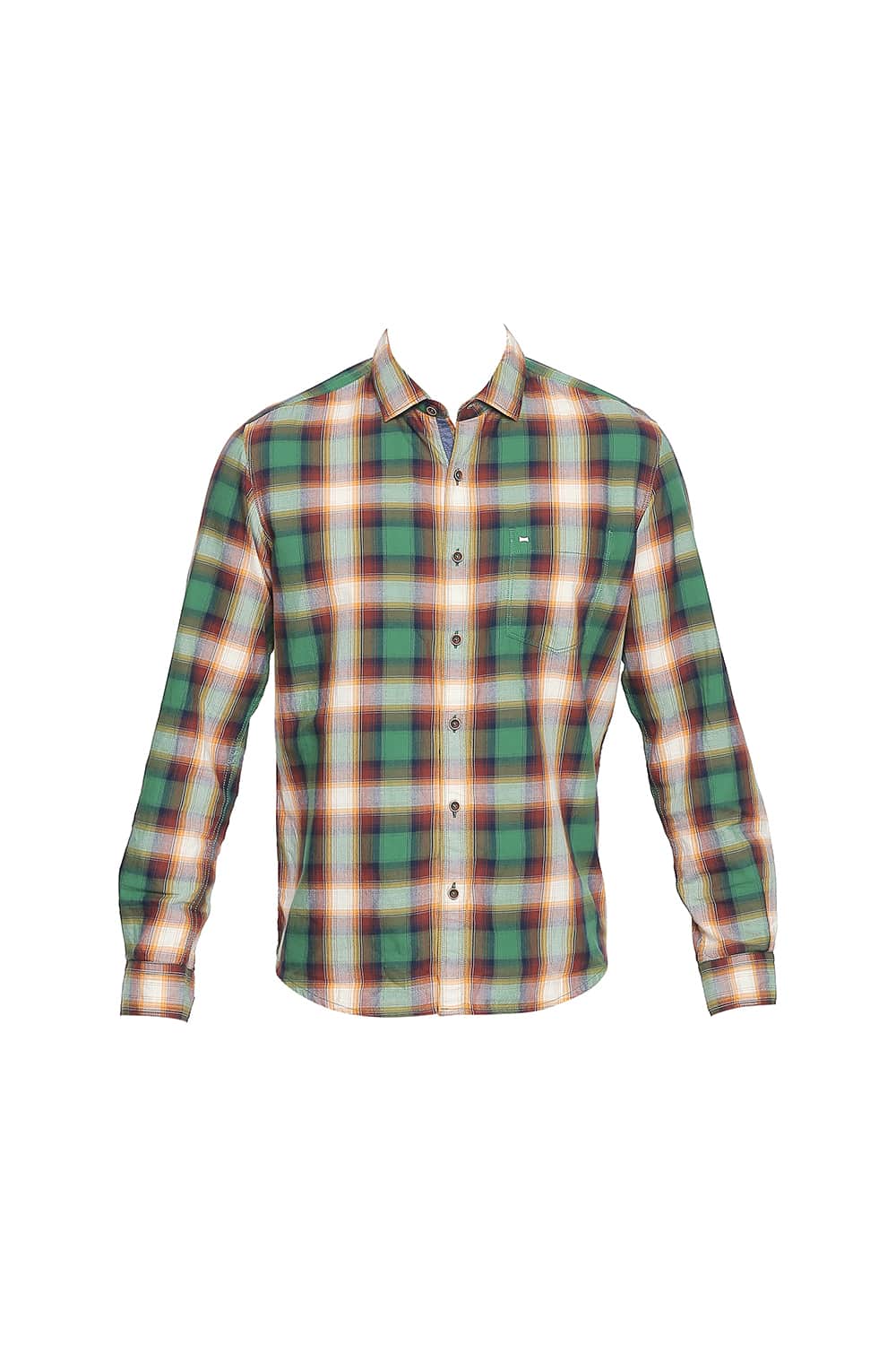 BASICS SLIM FIT CHECKS SHIRT