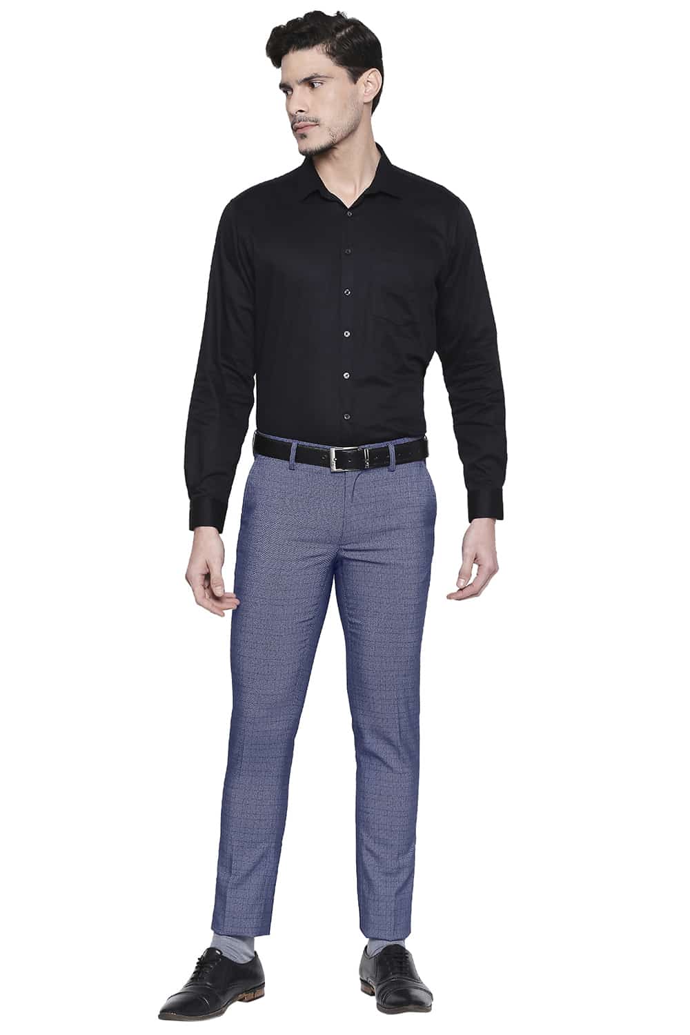 BASICS TAPERED FIT STRETCH TROUSER