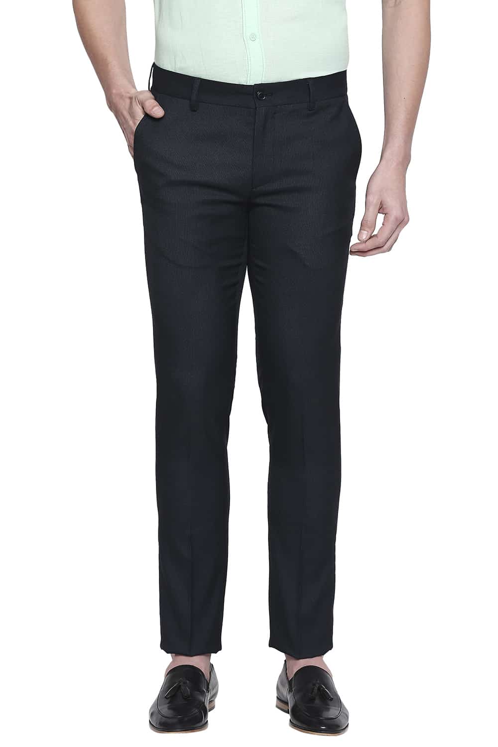 BASICS TAPERED FIT STRETCH TROUSER