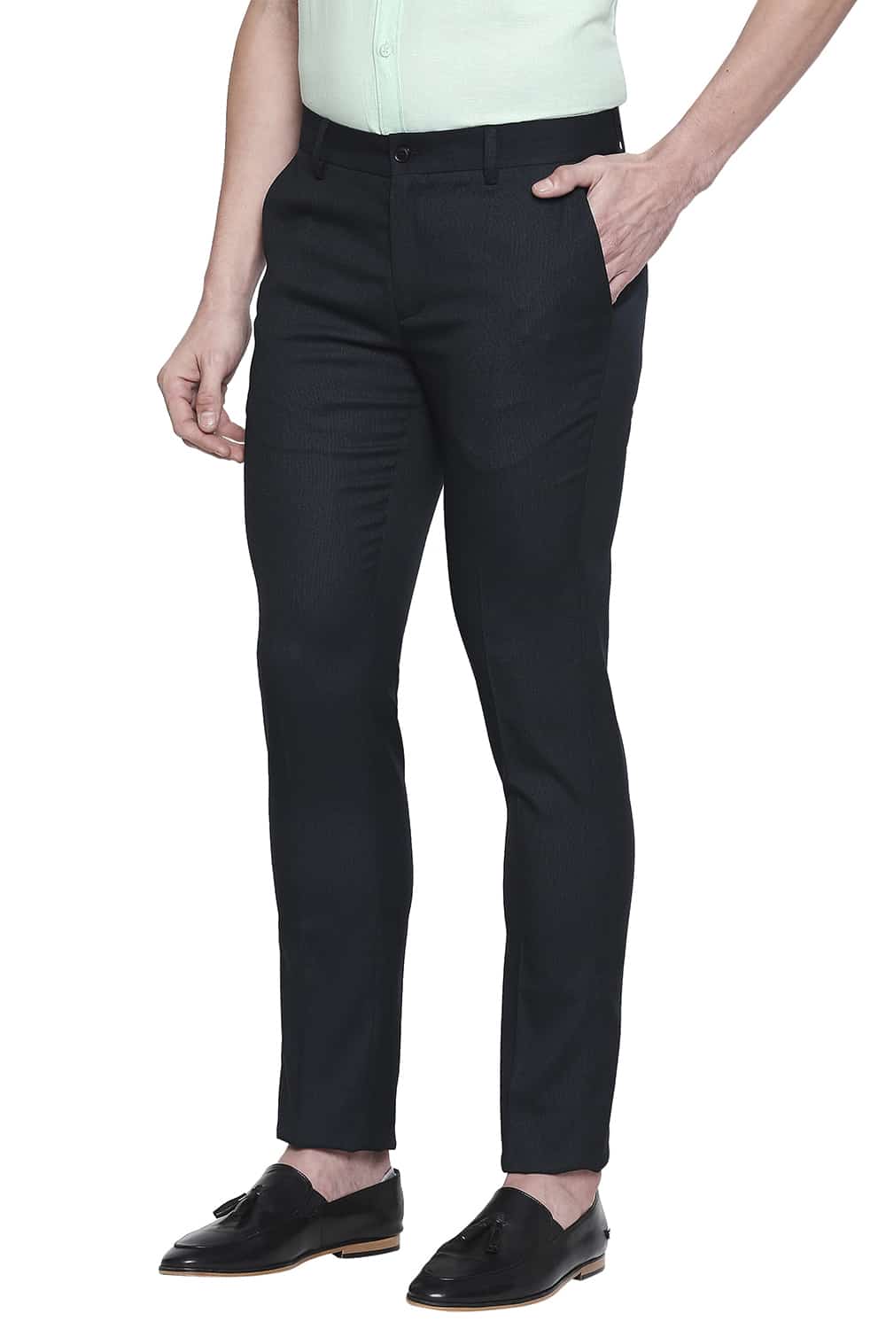 BASICS TAPERED FIT STRETCH TROUSER