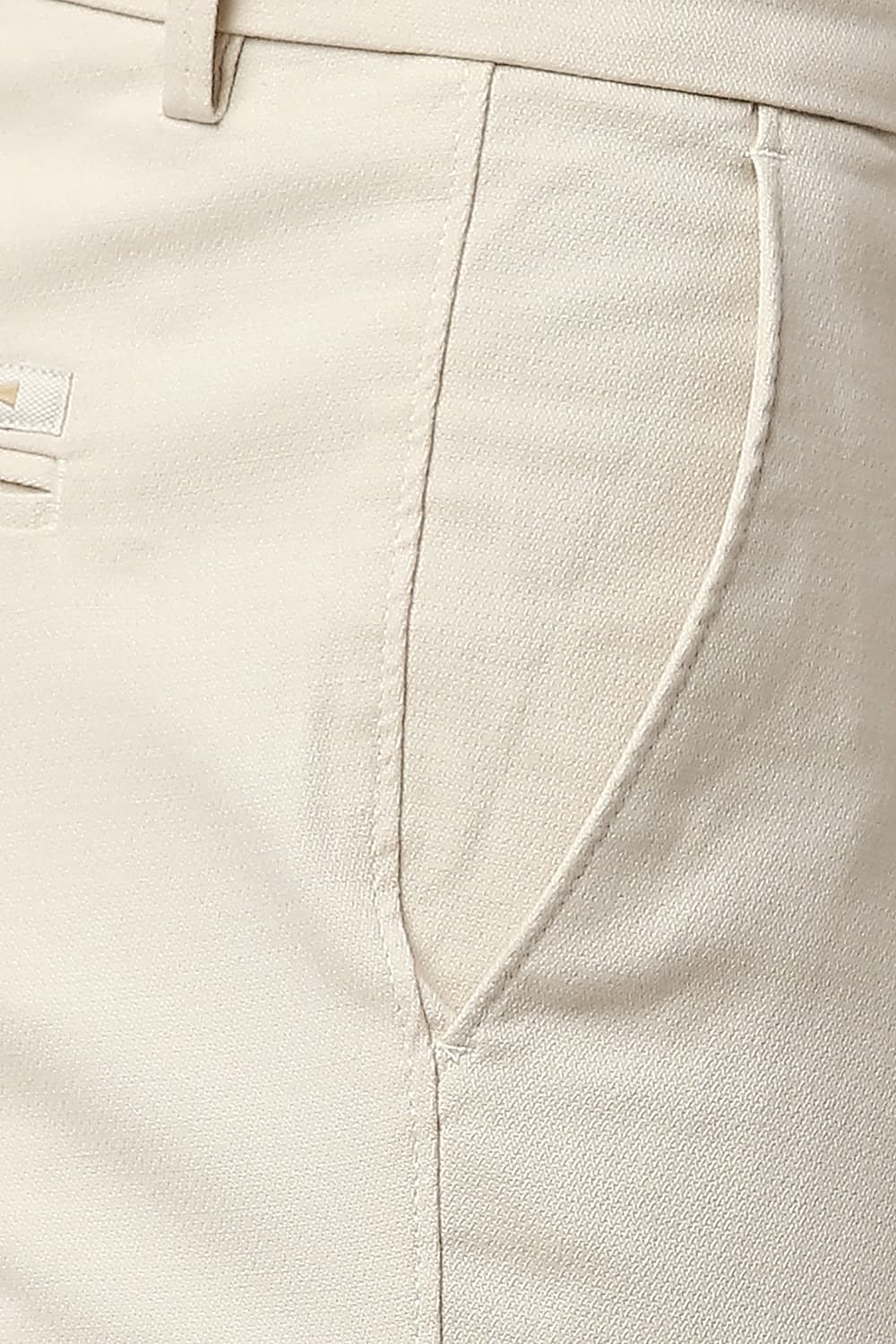 BASICS TAPERED FIT COTTON STRETCH TROUSERS