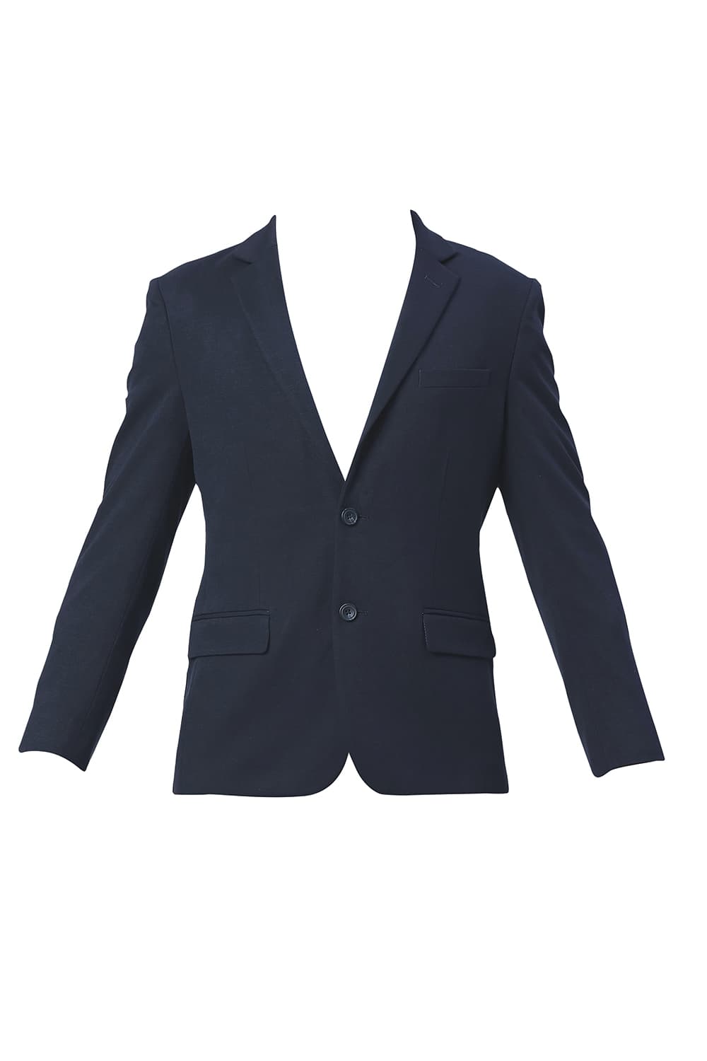 BASICS COMFORT FIT POLY RAYON STRETCH KNIT BLAZERS