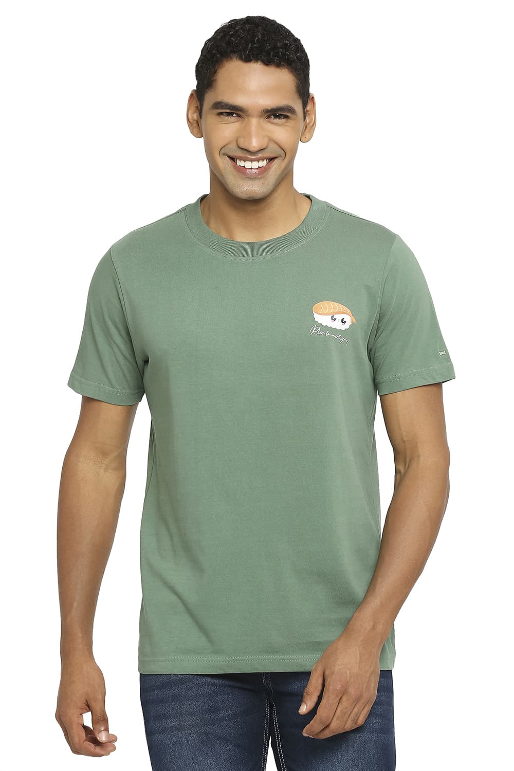 BASICS MUSCLE FIT CREW T-SHIRT