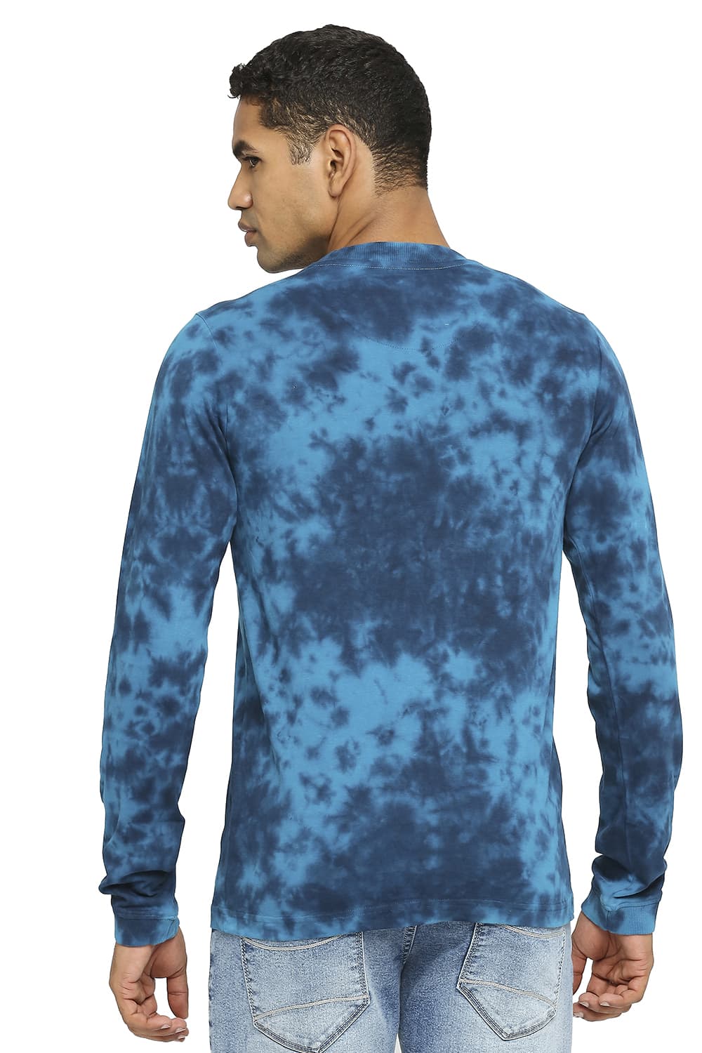 BASICS MUSCLE FIT TIE DYE CREW T-SHIRT