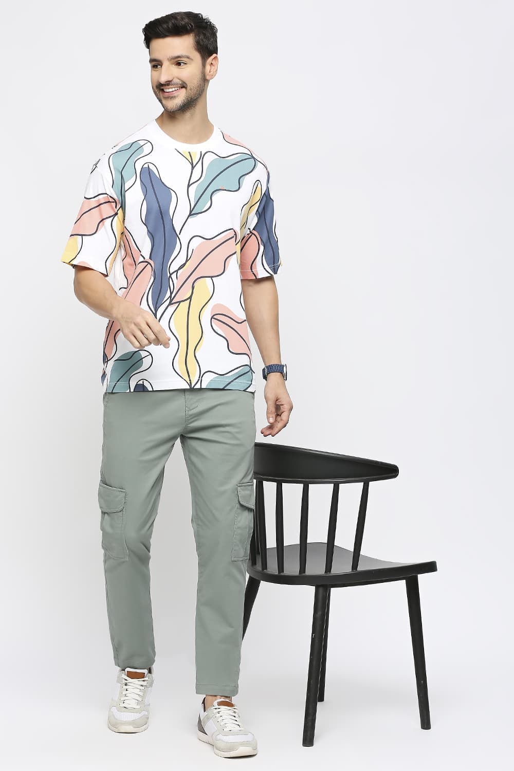 Relaxed Fit Cotton Printed Crew T-shirts