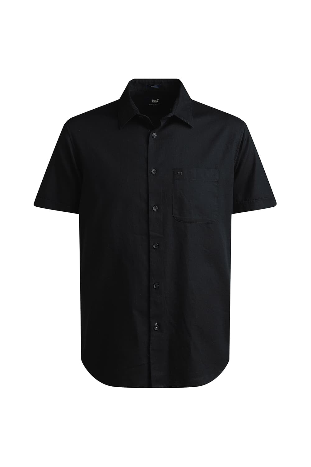 SLIM FIT COTTON CREPE HALFSLEEVES SHIRT