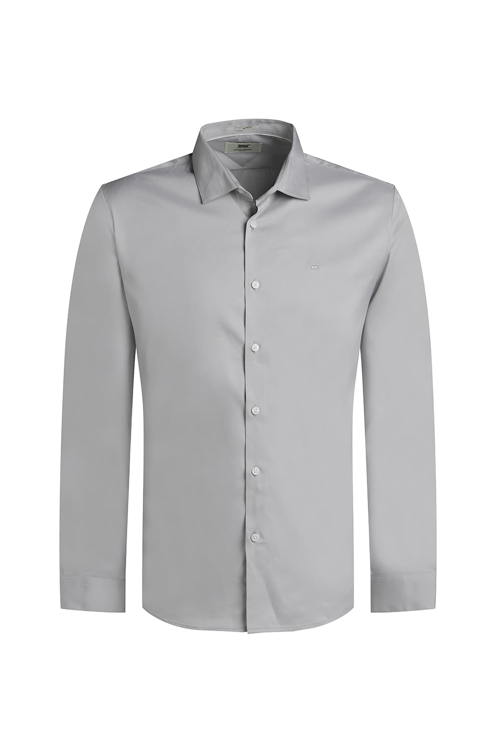 SLIM FIT POLYESTER STRETCH TWILL SHIRT