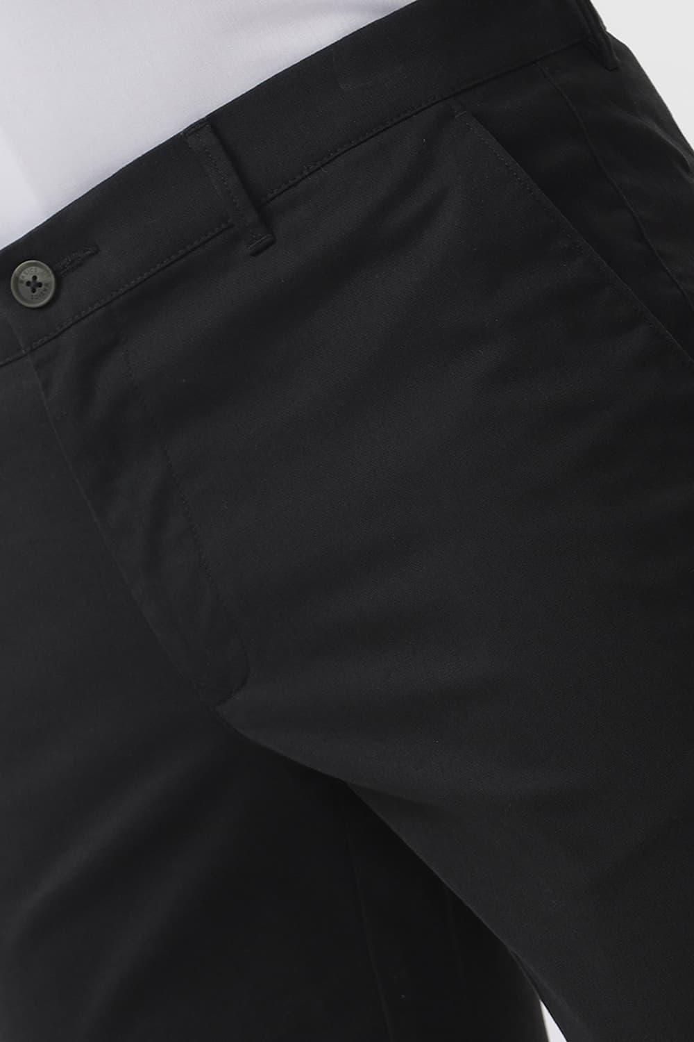 TAPERED FIT COTTON STRETCH DOBBY TROUSER