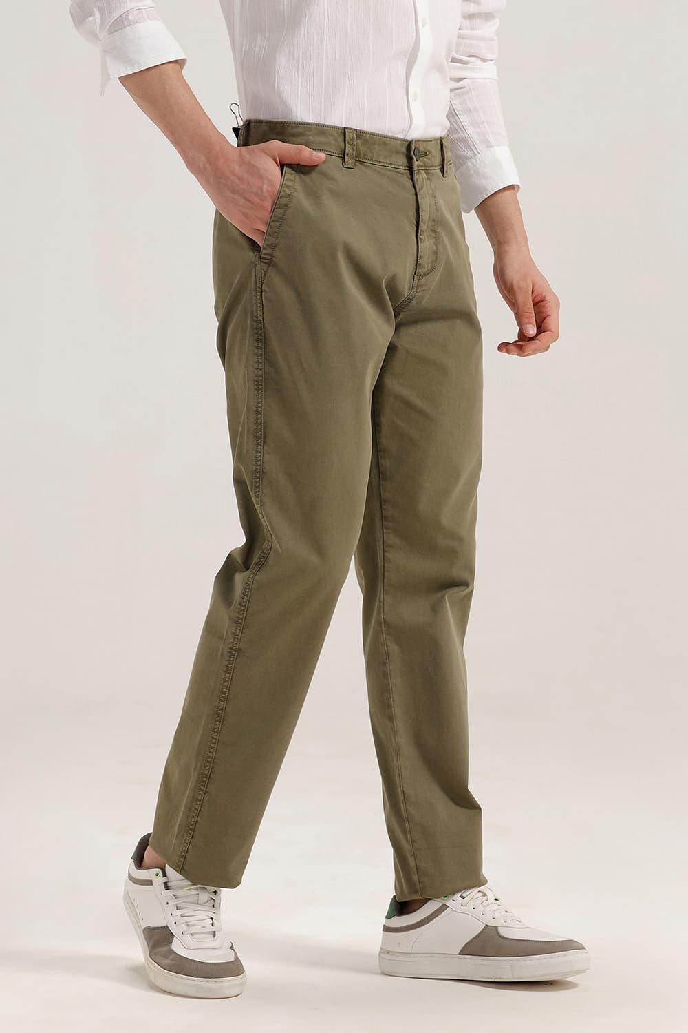 DRIFT FIT COTTON STRETCH TWILL TROUSER