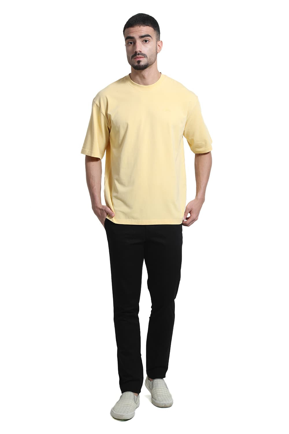 Relaxed Fit Cotton Stretch Crew T-Shirt