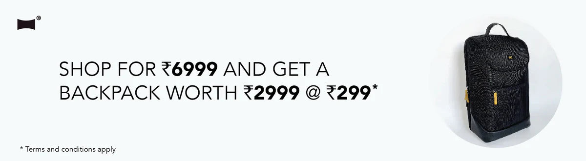 Shop for ₹6999 and get a backpack worth ₹2999 at ₹299