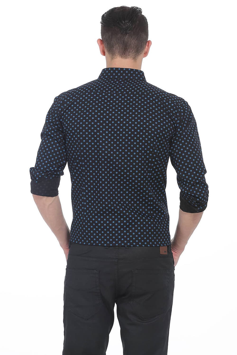 BASICS SLIM FIT PRINTED SHIRT