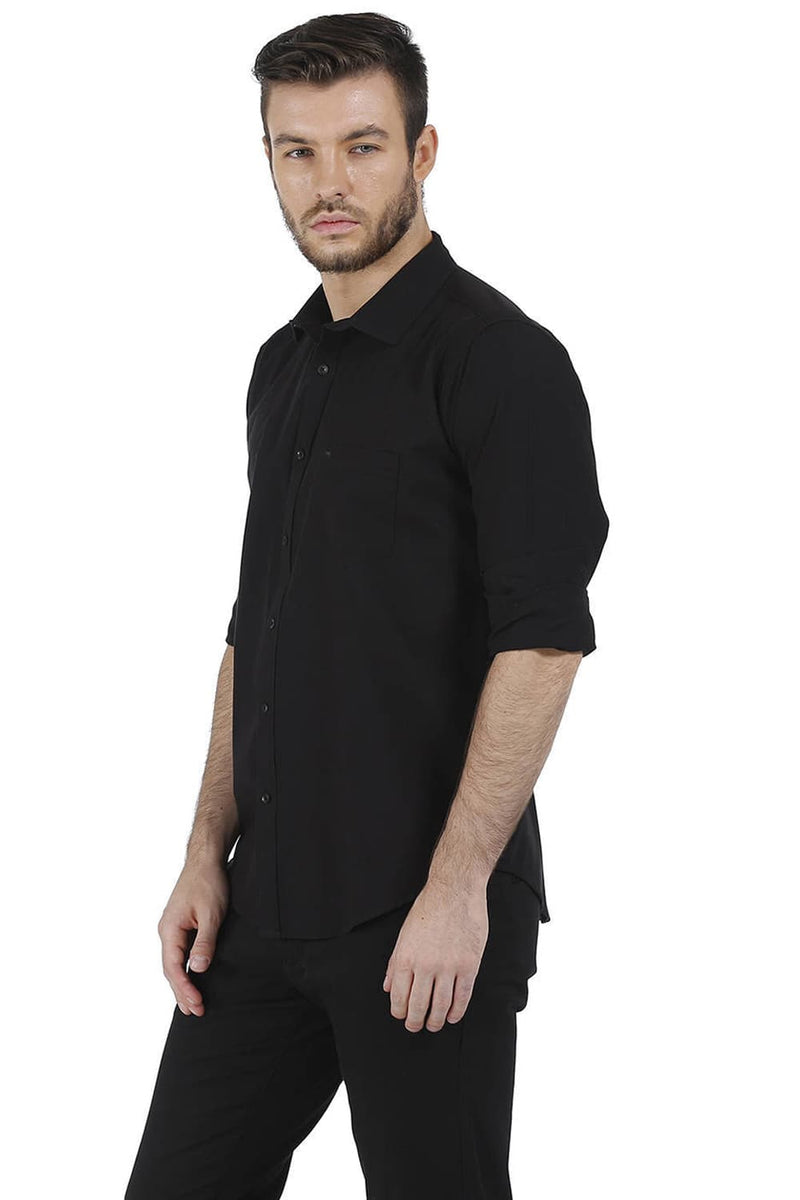 BASICS SLIM FIT STRIPES SHIRT