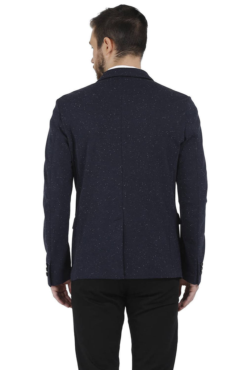 BASICS COMFORT FIT 2 BUTTON KNIT BLAZER