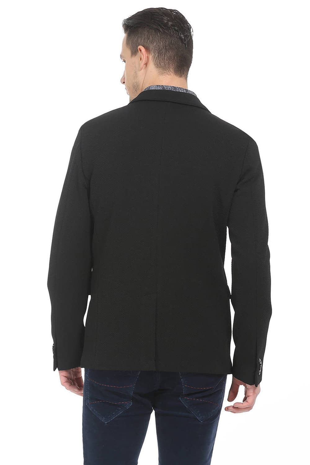 BASICS COMFORT FIT 2 BUTTON KNIT BLAZER