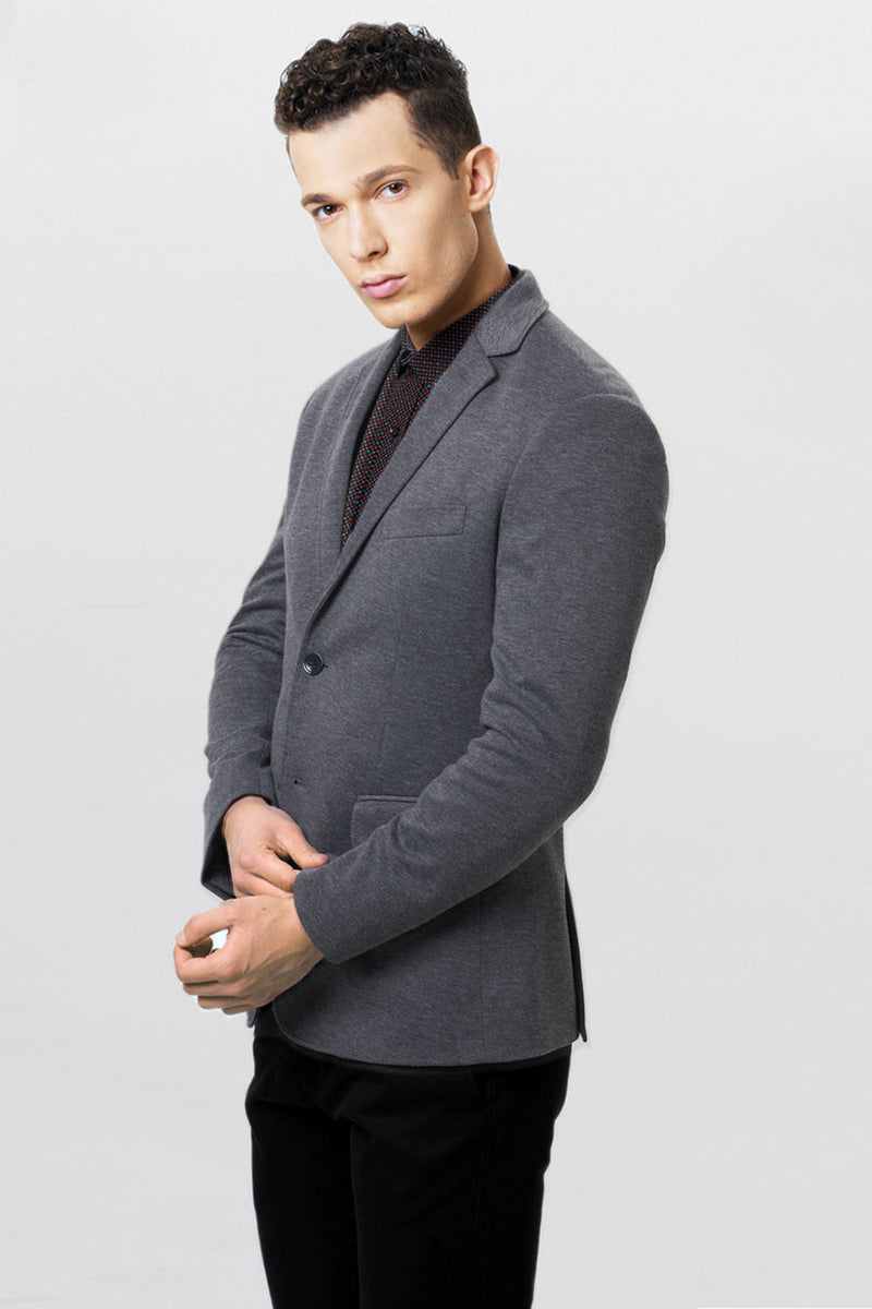 BASICS COMFORT FIT KNIT BLAZER