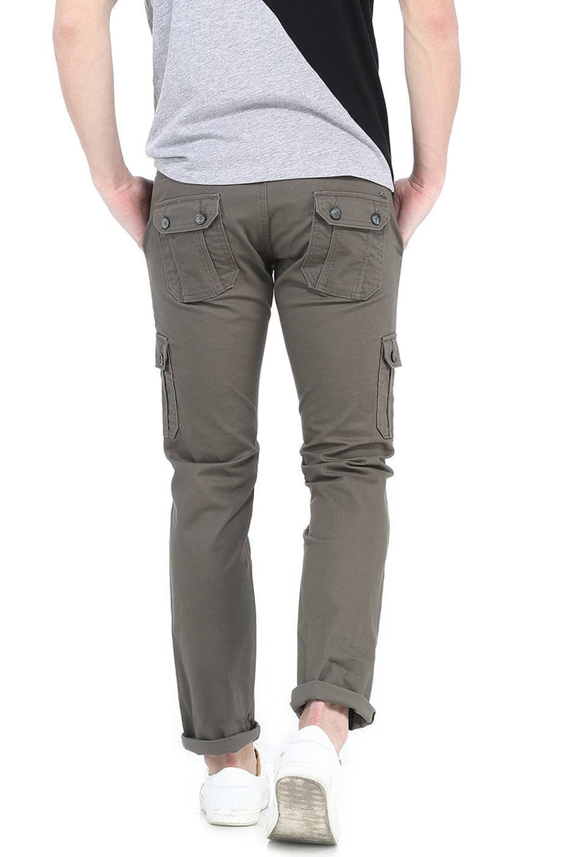 BASICS TAPERED FIT CARGO STRUCTURE TROUSER