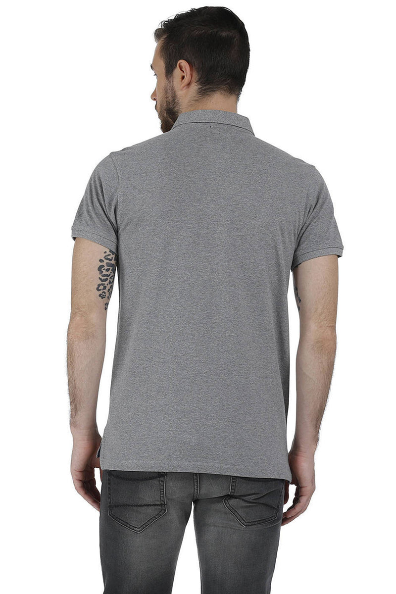 BASICS CASUAL PLAIN COTTON MUSCLE T.SHIRT