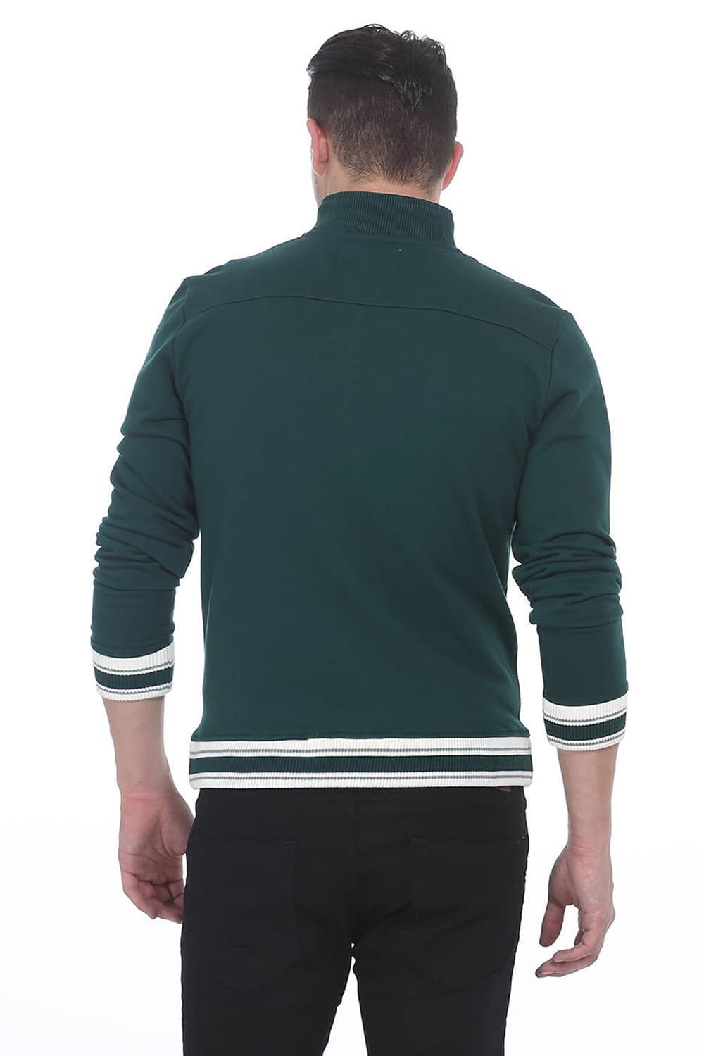 BASICS MUSCLE FIT HIGH NECK KNIT JACKET