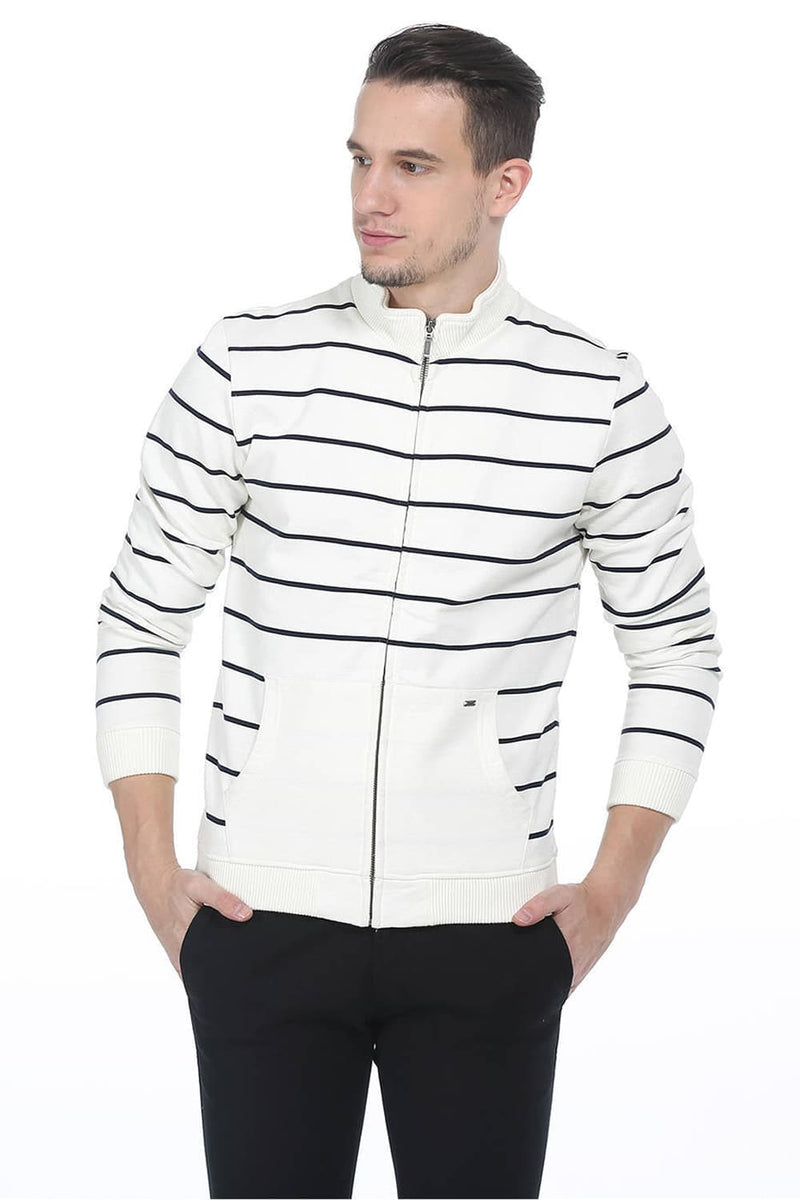 BASICS MUSCLE FIT HIGH NECK KNIT JACKET