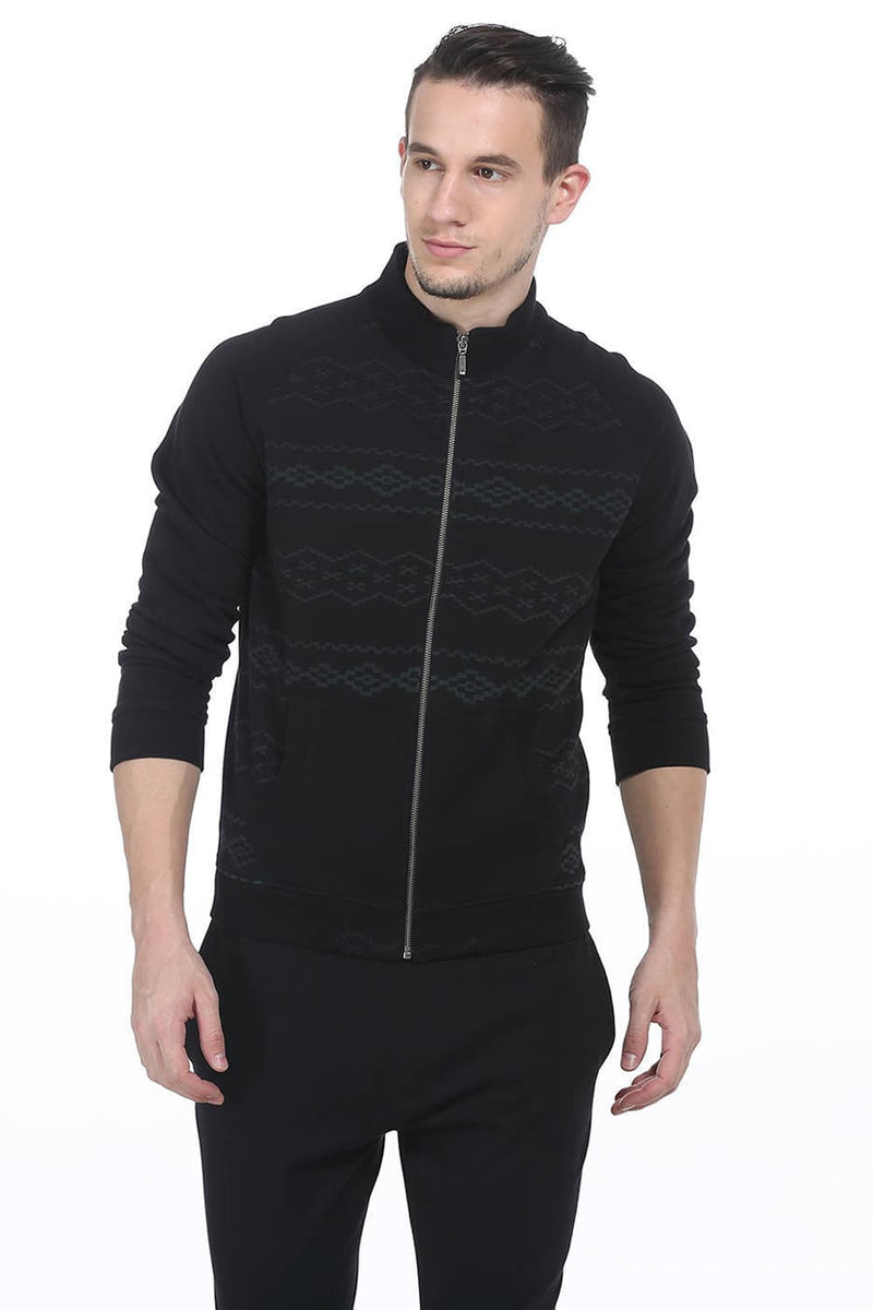 BASICS MUSCLE FIT HIGH NECK KNIT RAGLAN JACKET