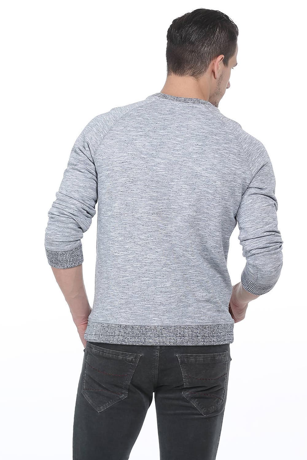 BASICS MUSCLE FIT PULL OVER RAGLAN SLEEVE