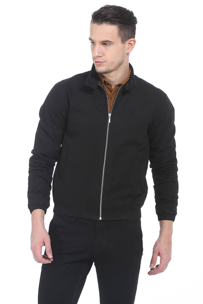 BASICS COMFORT FIT TWILL JACKET