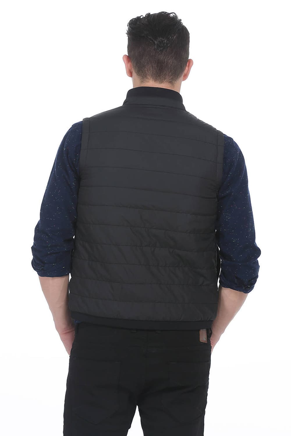 BASICS COMFORT FIT SLEEVELESS POLYFILL JACKET