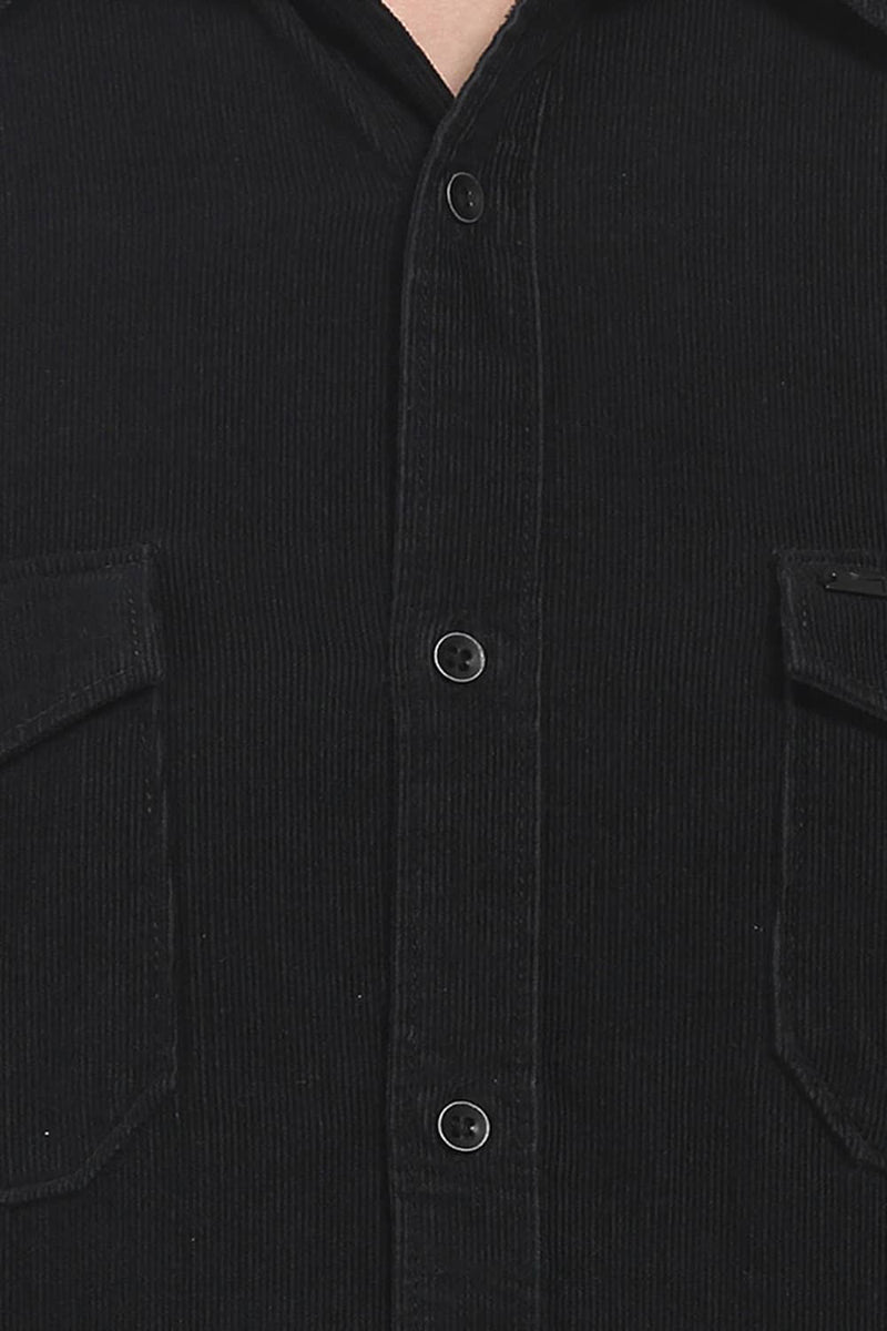 BASICS SLIM FIT CORDUROY SHIRT