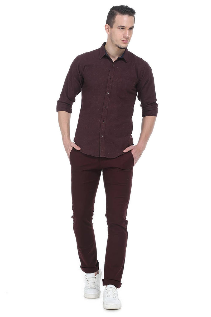 BASICS SLIM FIT TWILL SHIRT