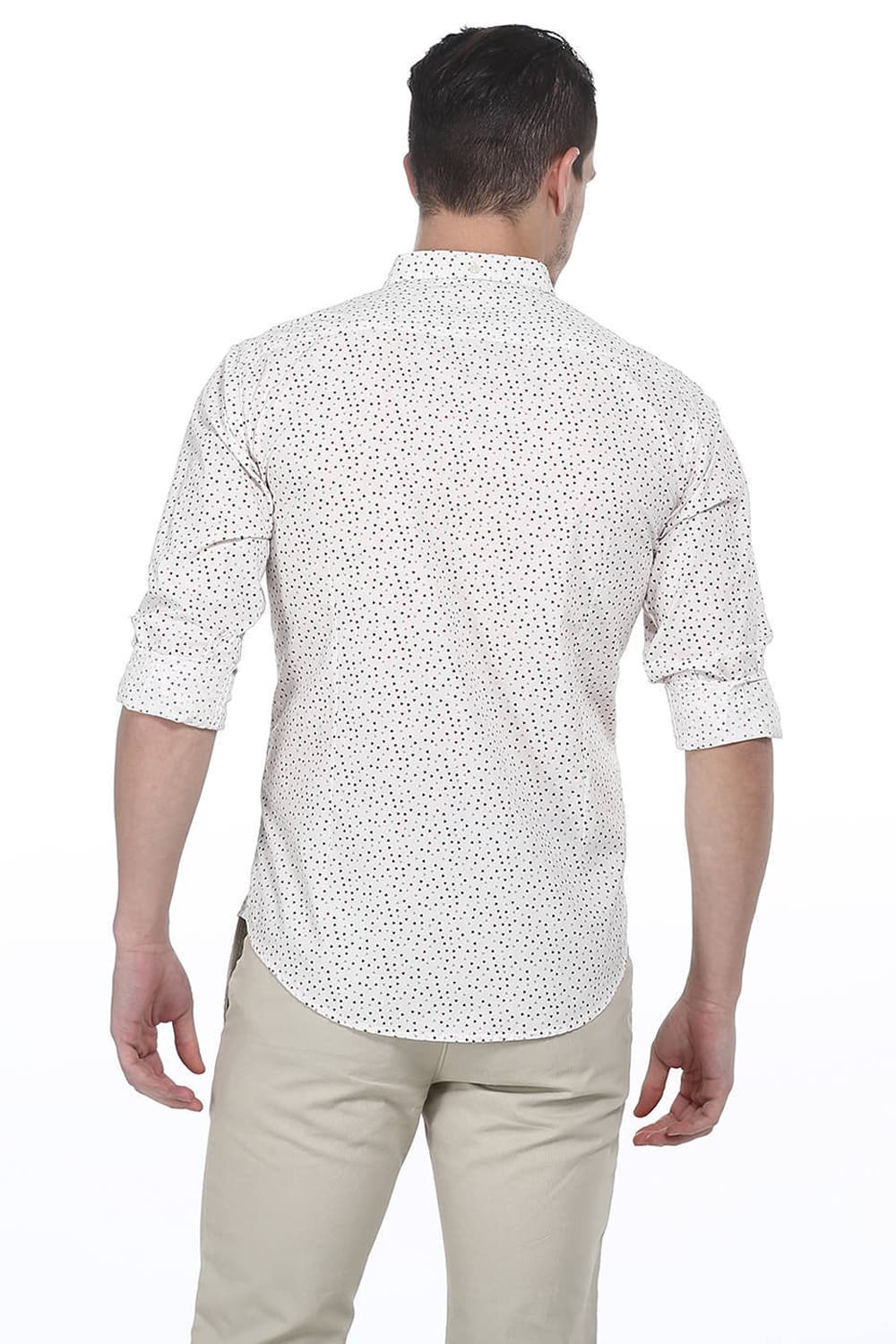 BASICS SLIM FIT PRINTED SHIRT