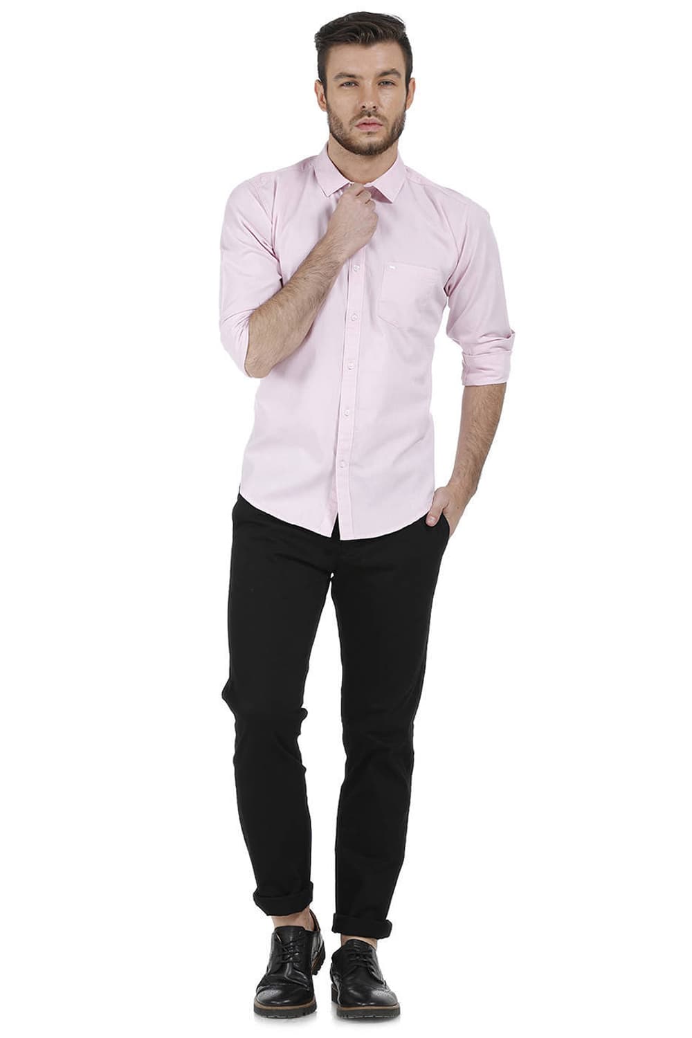 BASICS SLIM FIT OXFORD SHIRT