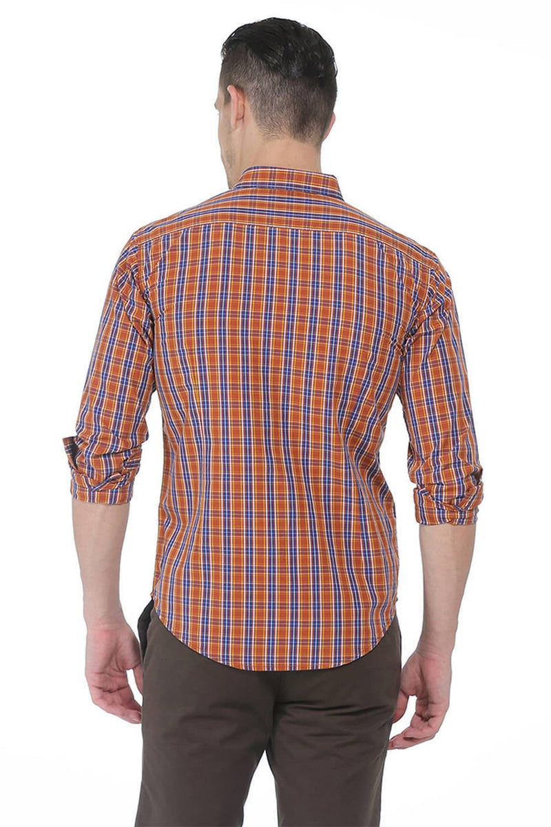 BASICS SLIM FIT CHECKS SHIRT