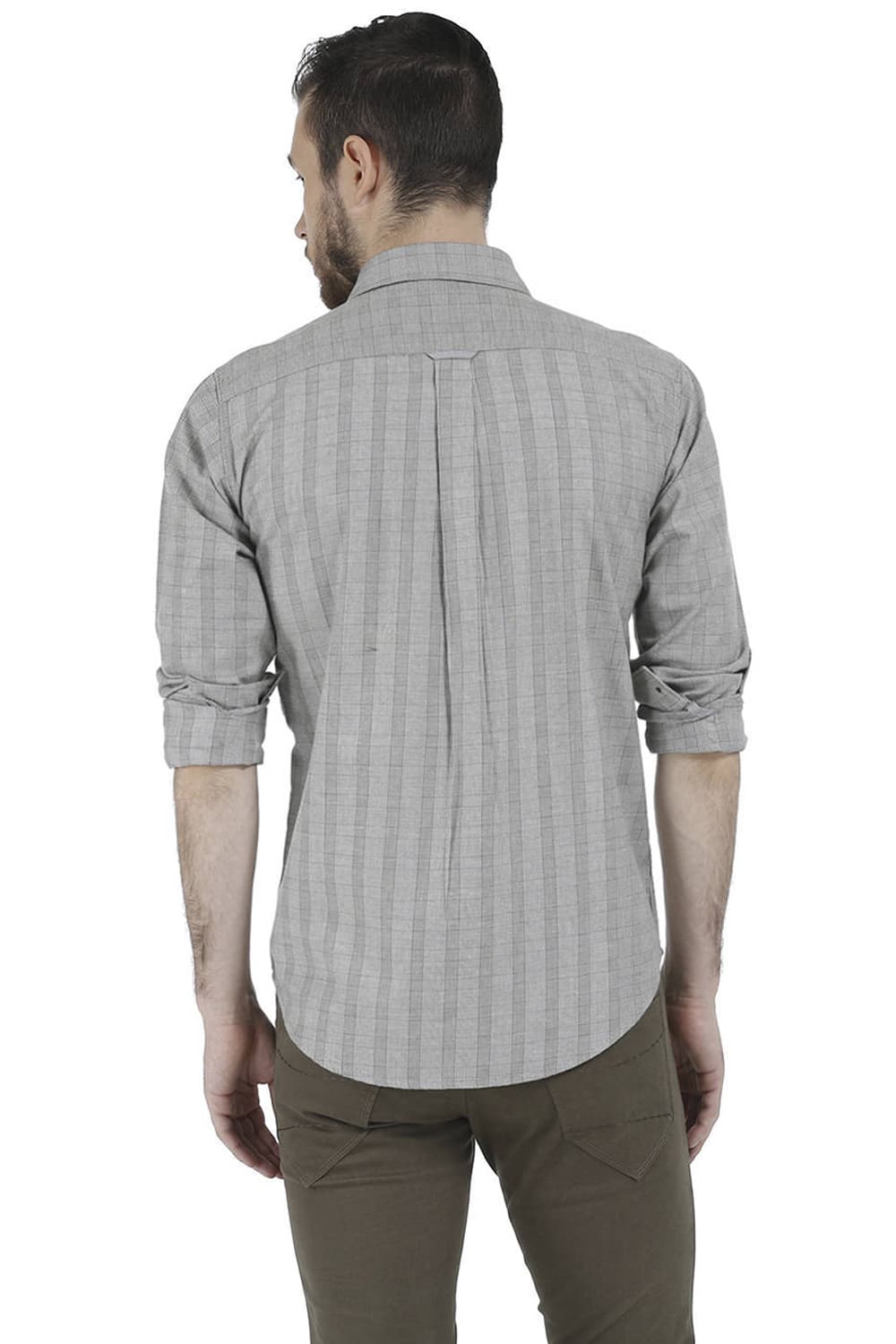 BASICS SLIM FIT CHECKS SHIRT