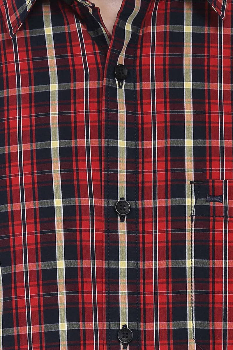 BASICS SLIM FIT CHECKS SHIRT