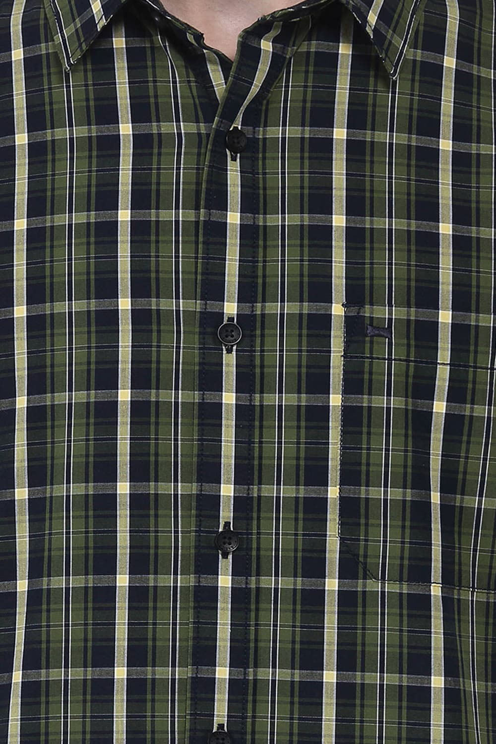 BASICS SLIM FIT CHECKS SHIRT